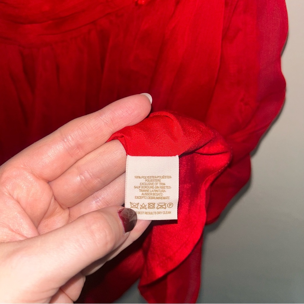 Free People Red Velvet Bodice Mini Dress - Picture 4 of 5